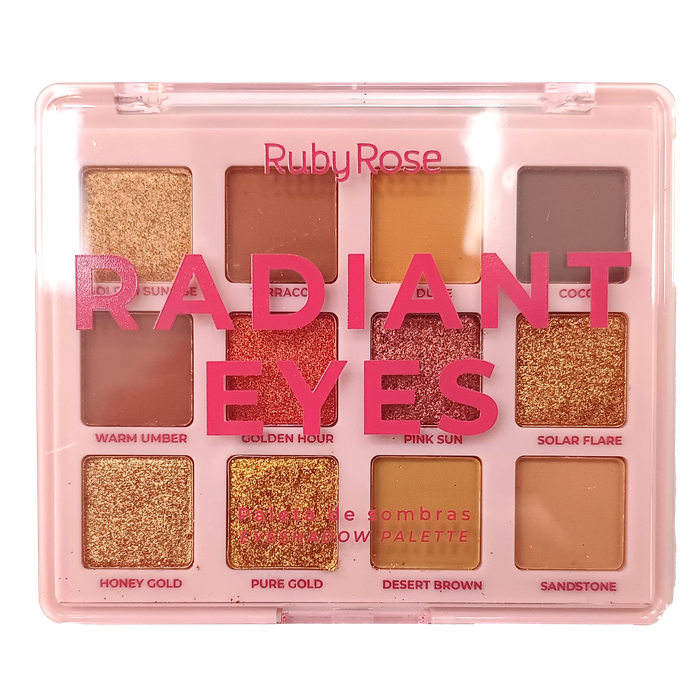  Paleta De Sombras Hbe2201 Radiant Eyes Ruby Rose
