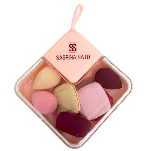 Kit com 08 Mini Esponjas para Maquiagem Sabrina Sato