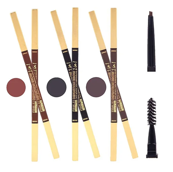 Lápis retratil para sobrancelha - Pink 21